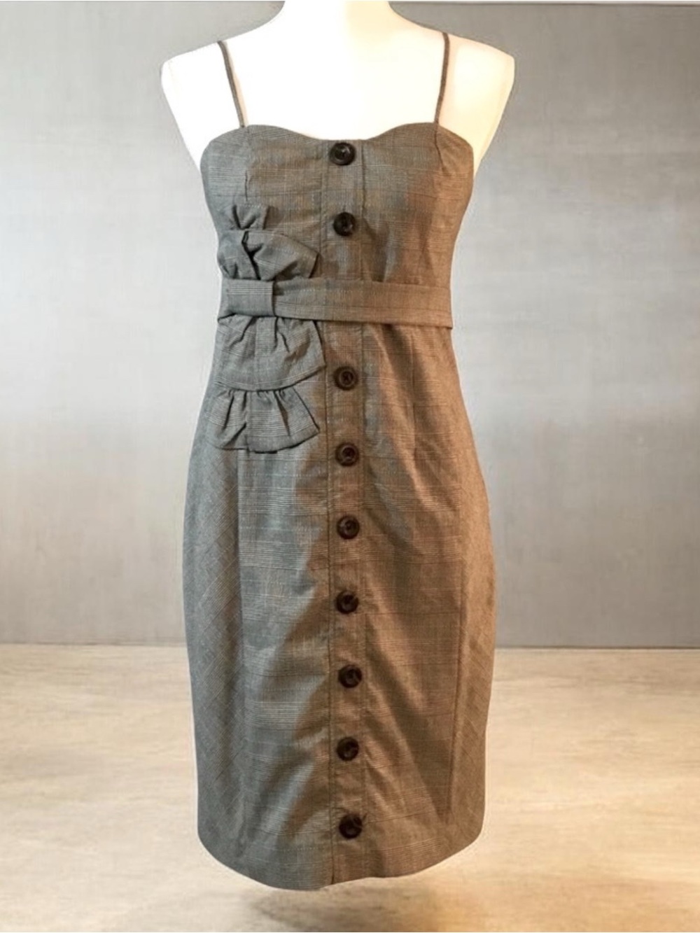 NWOT Anthropologie Floreat Plaid Dress - Picture 2 of 16